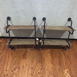 Beautiful rustic shelves (2) NEW WITH TAGS